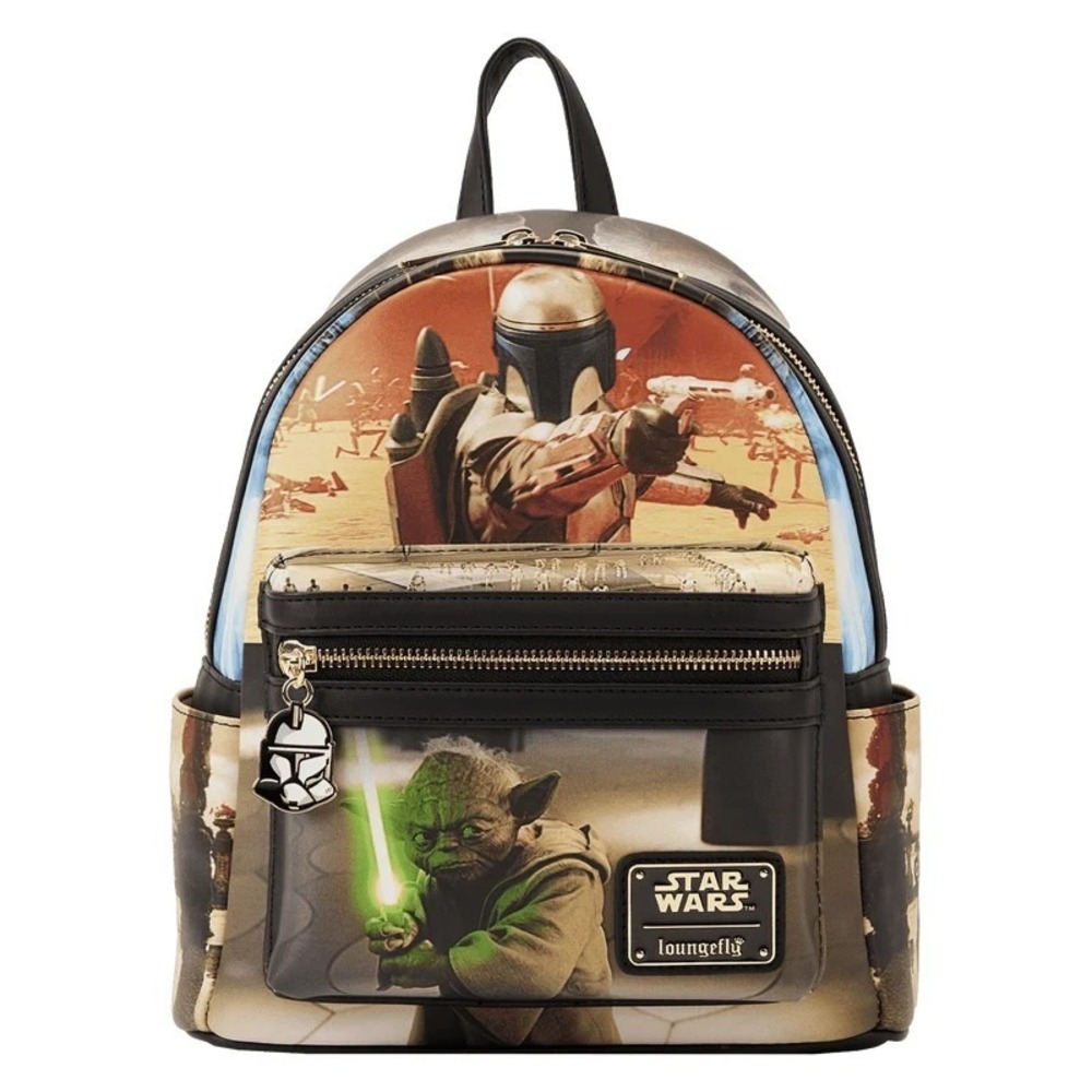 Loungefly Disney Star Wars Episode II Attack of the Clones Scene Backpack